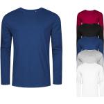 Elegante Langärmelige Rundhals-Ausschnitt T-Shirts aus Baumwolle für Herren Größe XS 