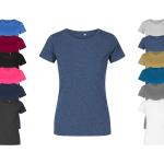 Schwarze Elegante Rundhals-Ausschnitt T-Shirts aus Baumwolle für Damen Größe L 