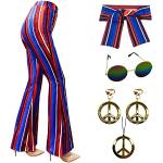 Blaue Hippie-Kostüme & 60er Jahre Kostüme aus Polyester für Damen Größe 3 XL 