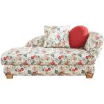Rote Blumenmuster Xora Chaiselongues & Longchairs aus Textil mit Armlehne Breite 150-200cm, Höhe 150-200cm, Tiefe 50-100cm 