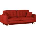 Rote Moderne Xora Schlafsofas mit Bettkasten aus Textil mit Armlehne Breite 50-100cm, Höhe 200-250cm, Tiefe 50-100cm 2 Personen 