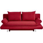 Rote Unifarbene Xora Design Schlafsofas aus Textil mit Stauraum Breite 150-200cm, Höhe 150-200cm, Tiefe 50-100cm 2 Personen 