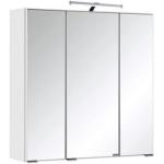 Weiße Xora Spiegelschränke aus Glas Breite 0-50cm, Höhe 0-50cm, Tiefe 0-50cm 