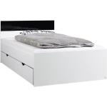 Weiße Moderne Xora Stauraumbetten mit Schublade 100x200 