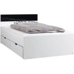 Weiße Moderne Xora Stauraumbetten mit Schublade 100x200 