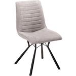 Hellgraue Moderne Xora Esszimmerstühle & Küchenstühle lackiert aus Eisen Breite 0-50cm, Höhe 0-50cm, Tiefe 0-50cm 