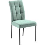 Mintgrüne Xora Esszimmerstühle & Küchenstühle lackiert aus Eisen Breite 0-50cm, Höhe 0-50cm, Tiefe 0-50cm 