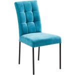 Blaue Xora Esszimmerstühle & Küchenstühle lackiert aus Metall Breite 0-50cm, Höhe 0-50cm, Tiefe 0-50cm 