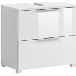 Weiße Moderne Xora Waschbeckenunterschränke & Badunterschränke aus Metall mit Schublade Breite 0-50cm, Höhe 0-50cm, Tiefe 0-50cm 