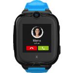 Blaue Smartwatches aus Silikon mit Anruf-Funktion mit LTE mit Silikonarmband für Kinder 