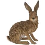 Bunte 33 cm Hasen-Gartenfiguren aus Kunstharz 