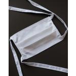 Weiße Atmungsaktive Bio Nachhaltige Stoffmasken mit Knopf aus Baumwolle für Herren Einheitsgröße 
