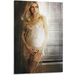 XXJDSK Poster Kunstdrucke The Actress Gwyneth Paltrow in White Art Wall Painting Canvas Posters Gifts Modern Bedroom Decor 60X90cm Kein Rahmen