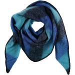 Blaue Elegante Wollschals aus Wolle Handwäsche für Damen Größe XXL für den für den Winter 