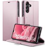Reduzierte Rosa Samsung Galaxy A13 Hüllen Art: Flip Cases mit Bildern aus Glattleder klappbar 