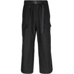 Schwarze Unifarbene adidas Y-3 Freizeithosen mit Gürtel mit Reißverschluss aus Baumwollmischung für Herren Größe M 