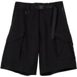 Y-3, Gewaschene Bermuda Shorts Black, Herren, Größe: L