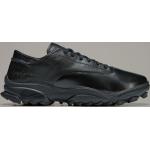 Schwarze adidas Y-3 Low Sneaker mit Schnürsenkel in Normalweite aus Leder für Herren Größe 42 