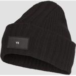 Schwarze adidas Y-3 Damenbeanies aus Wolle für den für den Winter 