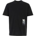 Reduzierte Schwarze adidas Y-3 T-Shirts aus Baumwolle für Herren Größe S 
