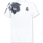 Weiße Kurzärmelige adidas Y-3 Real Madrid T-Shirts für Herren Größe L 