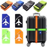 Einstellbar Koffergürtel Travel Koffer Kofferband Koffergurt Gepäck Band 190cm H 
