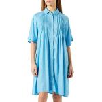 Blaue Y.A.S Shirtkleider für Damen Größe S für den für den Sommer 