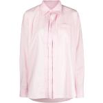 Y/Project, Asymmetrisches Baumwollmischung Shirt Pink, Damen, Größe: XS
