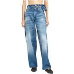 Y/Project, Mid Blue Multi-Waistband Jeans Blue, Damen, Größe: W25