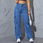 Y2K SheIn Baggy Jeans & Loose Fit Jeans mit Reißverschluss aus Denim für Herren Übergrößen 