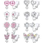 Nickelfreie Pinke Schmetterling Ohrringe mit Insekten-Motiv für Damen zum Valentinstag 