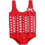 Rote Kinderbadeanzüge mit Schwimmhilfe für Babys 1-teilig 
