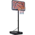 Yaheetech 233 bis 308 cm Höhenverstellbarer Basketballständer Mobile Basketballanlage für Indoor oder Outdoor Basketballkorb mit Wasser oder Sand Befüllbar