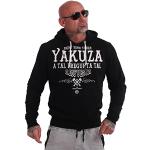 Schwarze Yakuza Ink Herrenhoodies & Herrenkapuzenpullover mit Kapuze Größe 5 XL 