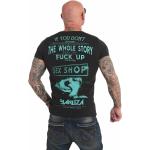 Schwarze Yakuza Ink T-Shirts aus Baumwolle für Herren Größe XXL 