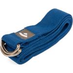 Yamala Belt Yogagurt 2 in 1, Baumwolle blau, Metallringe an beiden Enden 1 St