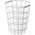 Reduzierte Weiße TCHIBO Runde Wäschekörbe & Wäschepuffs aus Stahl 