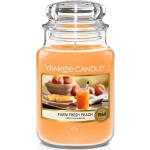 Yankee Candle Duftkerze Farm Fresh Peach im Glas Jar 623 g Housewarmer
