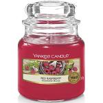 Reduzierte Rote 30 cm Yankee Candle Red Raspberry Duftkerzen im Glas mit Deckel 