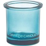 Blaue Yankee Candle Teelichthalter aus Glas 1-teilig 