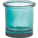 Cyanblaue Maritime Yankee Candle Teelichtgläser aus Glas 1-teilig 