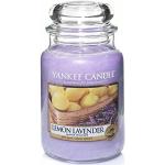 Pastellgelbe Yankee Candle Lemon Lavender Duftkerzen 