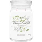 Yankee Candle Signature Duftkerze | große Kerze mit langer Brenndauer „White Gardenia“ | Soja-Wachs-Mix | Perfekte Geschenke für Frauen