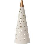 Yankee Candle The Perfect Christmas Kerzenhalter, Keramik, weiß/Gold, L