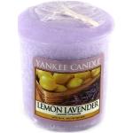 Pastellgelbe 49 cm Yankee Candle Lemon Lavender Runde Duftkerzen 