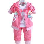Pinke Jacken und Hosen für Kinder für Mädchen 3-teilig 