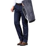 Blaue Unifarbene Business Business-Hosen mit Reißverschluss für Herren für Partys für den für den Winter 