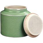 Reduzierte Grüne Teedosen mit Tiermotiv aus Keramik mit Deckel 