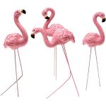 Flamingo-Gartenfiguren 4-teilig 