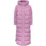 Lavendelfarbene Gesteppte Y.A.S Maxi Damensteppmäntel & Damenpuffercoats mit Kapuze Größe M für den für den Herbst 